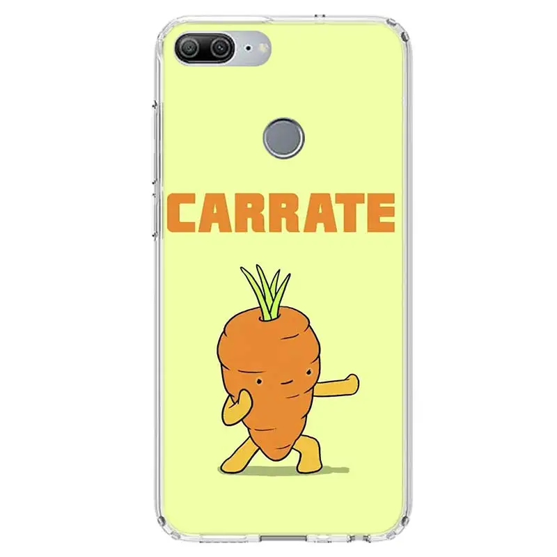 carrot vegetable food Soft Phone Case For Huawei Honor 10 Lite 9 20 8S 8X 9X Y5 Y6 Y7 Y9S P Smart Z 2019 7A 7X 8A Pro Coque Capa