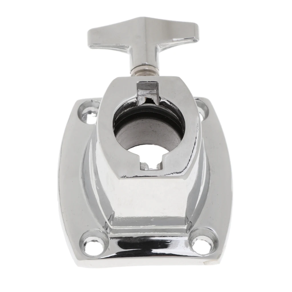 Tom Cymbal Holder Clamp Bass Drum Tom Mount Bracket for Drum Set Band Chrome