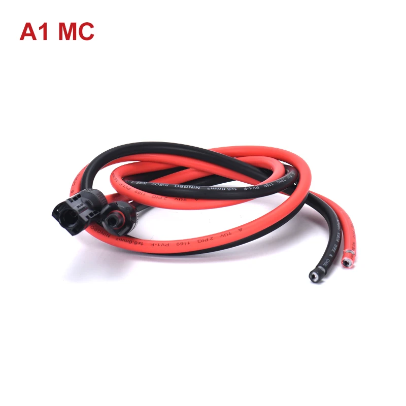 Extension cable with Power Connector/Clips/Ring terminal 2.5/4/6mm2 30/45/60A PV Wire for Car Battery and Solar panel connect