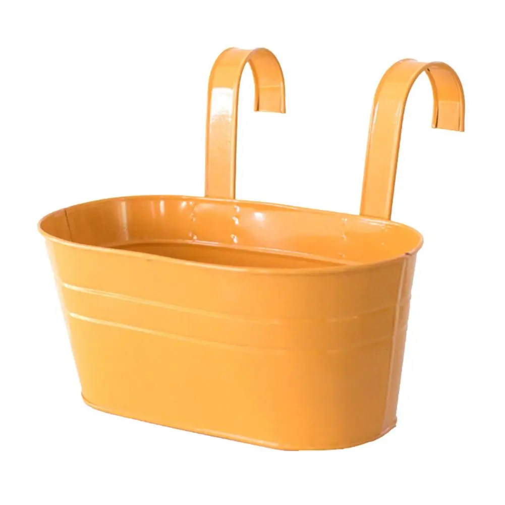 เหล็กที่ถอดออกได้ Double-Hook กระถางดอกไม้ตะกร้า Home Cafe Garden Decor