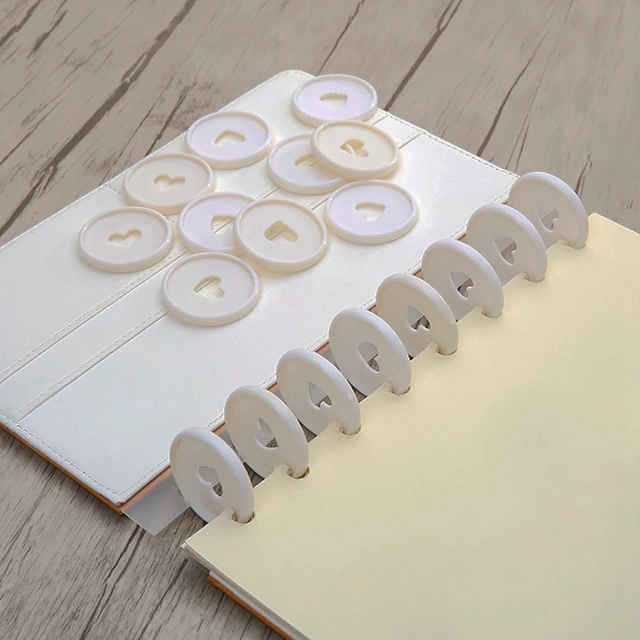 Trái Tim Rời Lá Chất Kết Dính Nhẫn 30/50/100 Viên 24Mm Trắng Dicsbounds Cho Máy Tính Xách Tay Diy Nhà Quy Hoạch Đĩa Silicon Cho thêu Sò