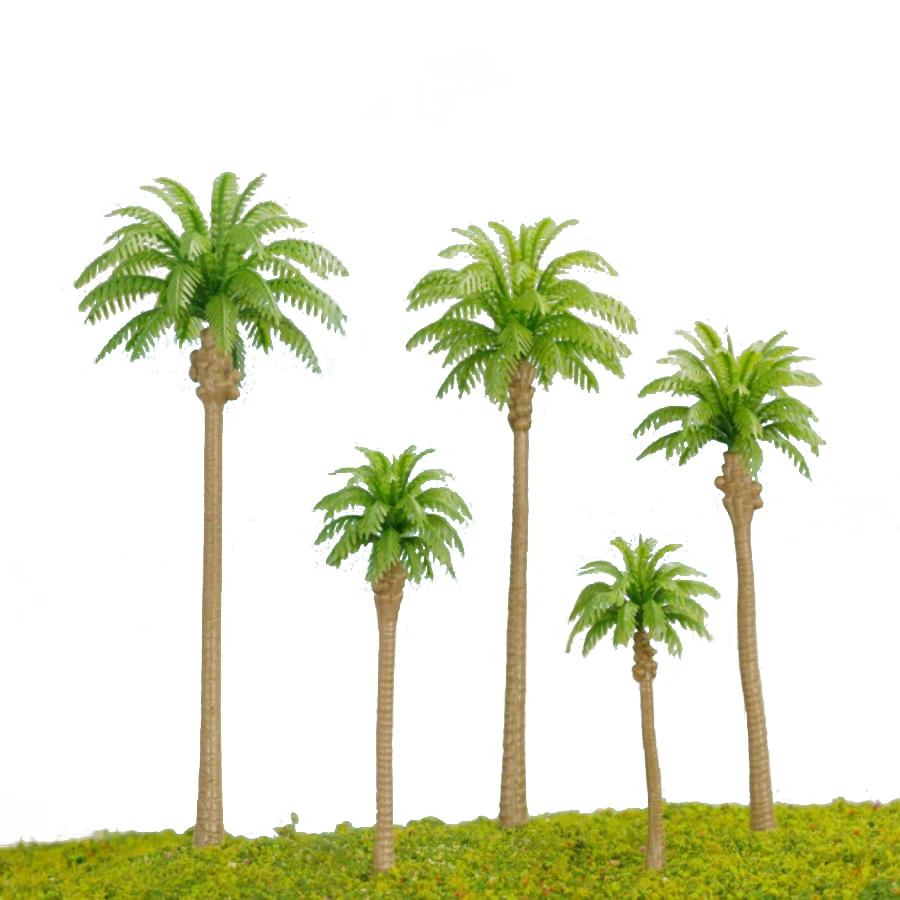 6cm 1/200 Scale Plastic Miniature Model Palm Tree In Architecture Model Building Design And Hobby Maker Model