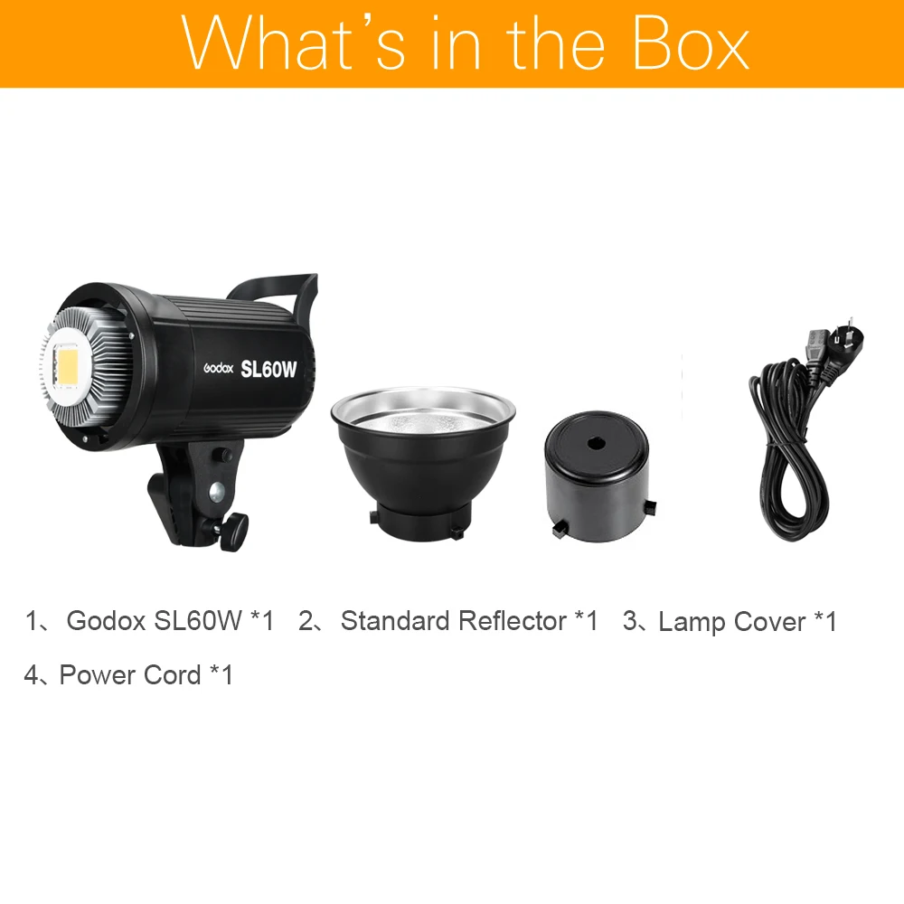 Godox LEDビデオライト SL-60W SL60W 5600K ホワイトバージョン ビデオ