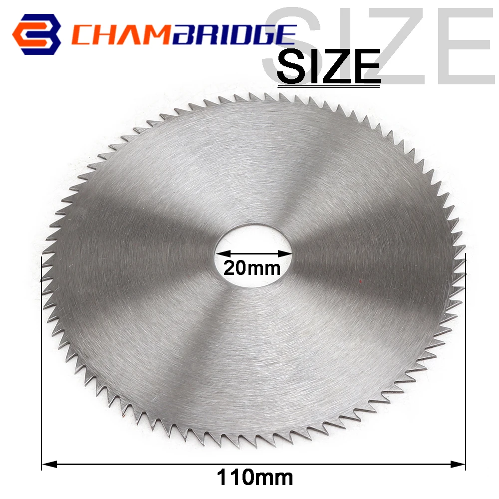 Imagem -03 - Lâmina de Serra de Madeira de 45 Polegadas 110 mm 79 Dentes 80 Dentes Lâmina de Serra Circular para Corte de Madeira Carboneto de Plástico Disco de Corte 16 mm 20 mm Furo