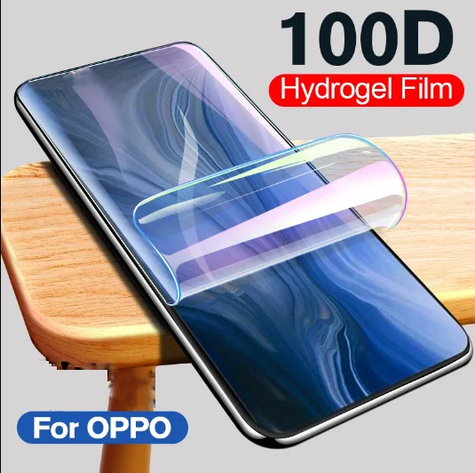 Film on Reno 4Z Hydrogel Film For Oppo Reno 5 Lite 5F 5K 5Z Reno2 Z 2Z 2F 3 4 SE Ace 2 HD Phone Screen Protector Film