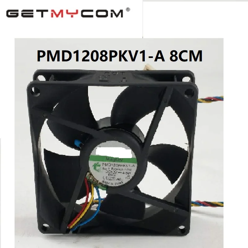 Getmycom Original PMD1208PKV1-A 8020 80*80*20 8CM 8*8*2CM  12V 4.8W  Tempreture control server 4PIN PWM cooling fan