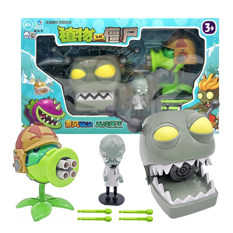 3pcs/lot PVZ Plants vs Zombies Figure Toy Plants and Zombies PVC Action Figures Collection Model Toys Dolls  without Box