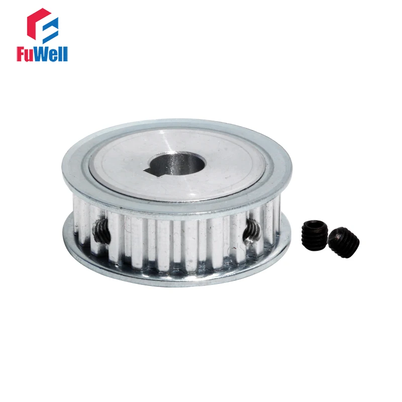 XL-24T Timing Pulley with Keyway 24Teeth XL Toothed Pulleys 8/10/12/14/15/16/20mm Bore 11mm Belt Width Transmission Gear Pulley
