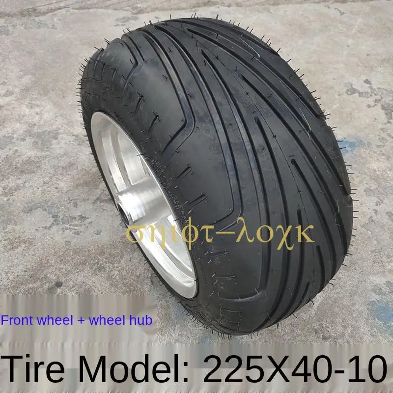 Original 225/40-10 225x40-10 Tubeless Tire Front  With Wheel Hub For Citycoco Modified Accessories parts