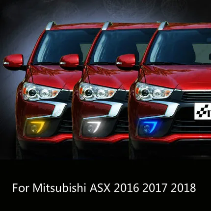 

LED DRL Daytime Running Lights Turn Signal Lamp Dual Color Pair for Mitsubishi Outlander Sport ASX RVR 2016 2017 2018 2019