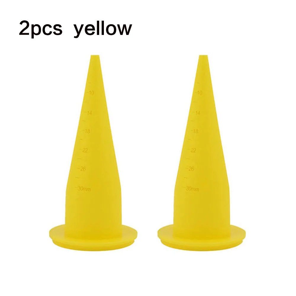 2pcs Fishing boilie gun Spare Nozzles Fishing bait making accessories for Carp fishing Red Yellow colors