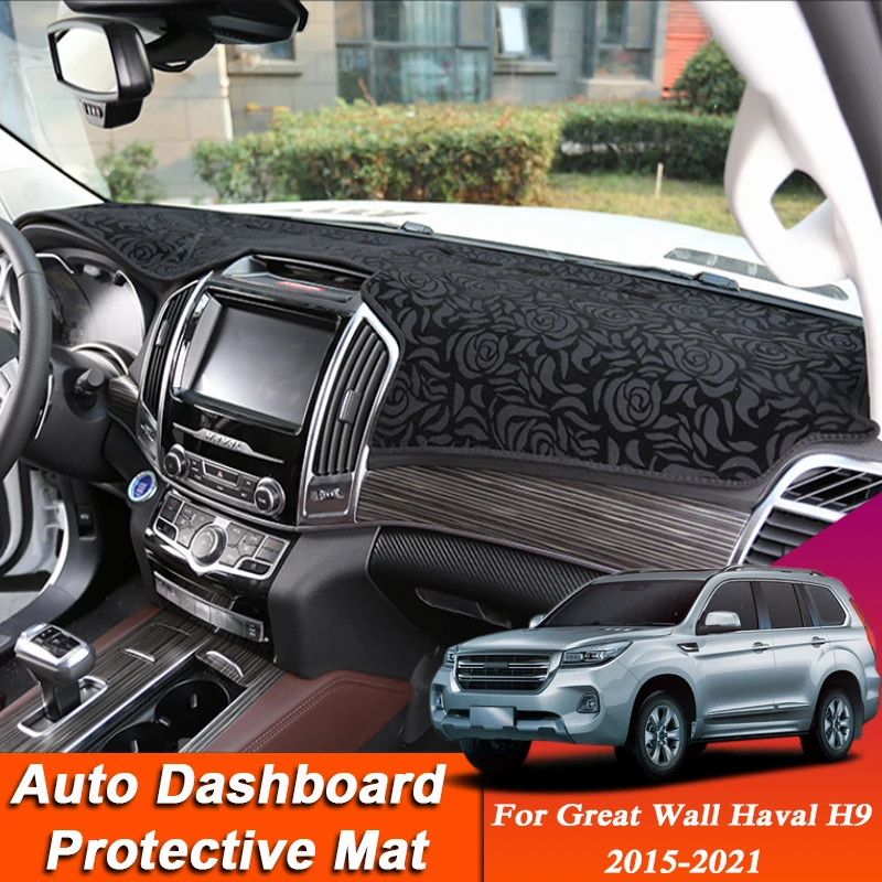 

Car Styling For Great Wall Haval H9 2015-2021 LHD&RHD Dashboard Mat Protective Interior Anti-Pad Shade Cushion Auto Accessory