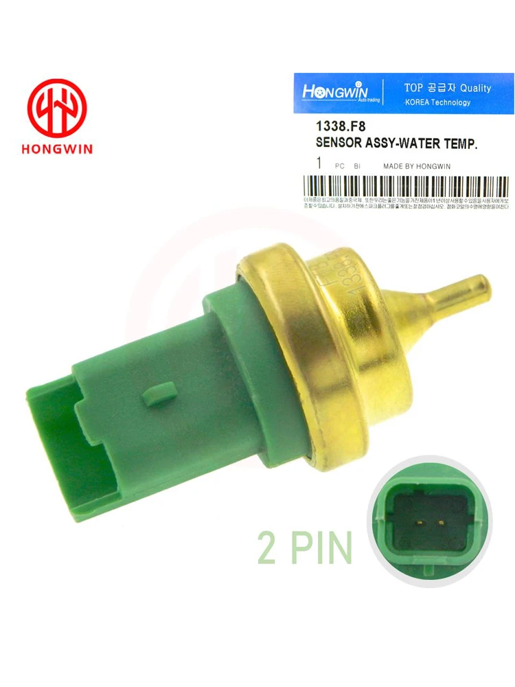 Capteur de température d'eau pour Mini R55 R56 Cooper 1.6L 2007-2014, cristaux en C3 C4 OEM.:1338F3,1338F8,96566364,ADB117217,BTS3069