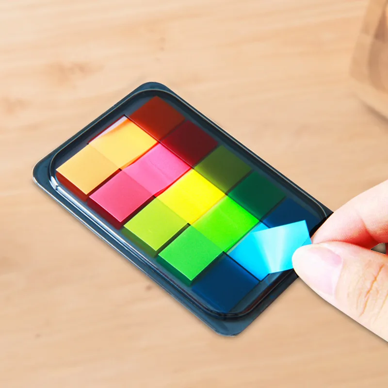 9060 Fluorescerende Membraan Indicator Label Extractie Doos Gecategoriseerd Notities En Index Post Sticky Notes Briefpapier