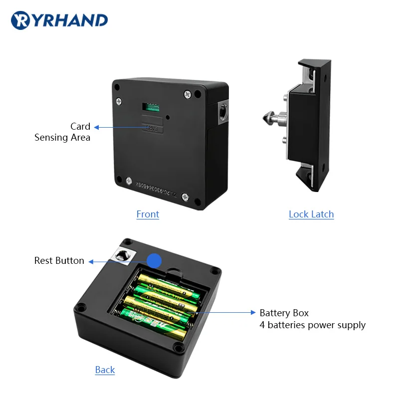 Imagem -04 - Fechadura Inteligente de Armário com Bluetooth. Trava Invisível de Segurança para Crianças sem Chave com Aplicativo Rfid.