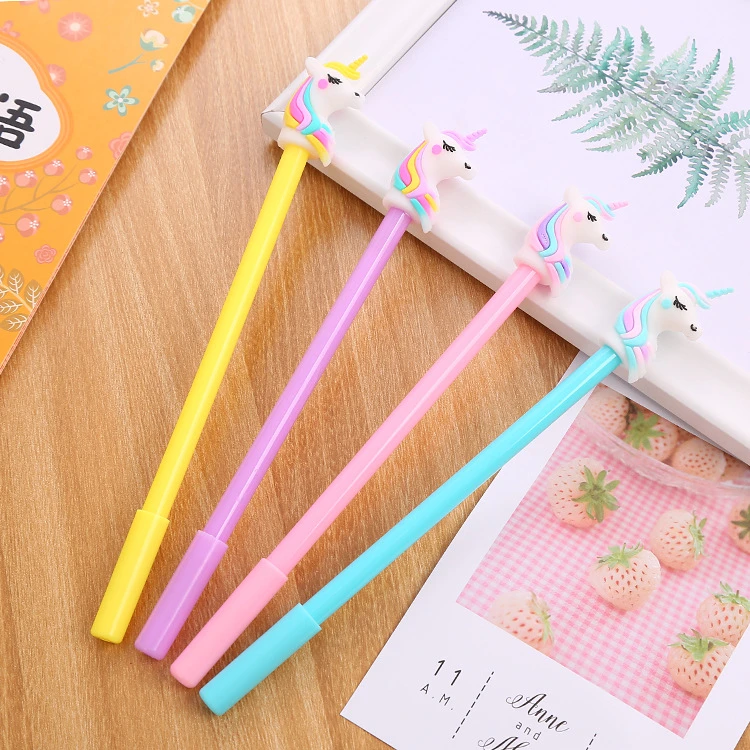 Ellen Brook 1 PCS Cute Kawaii Multicolour Gel Pen Korean Cartoon Creative Unicorn School Office Stationery Pens