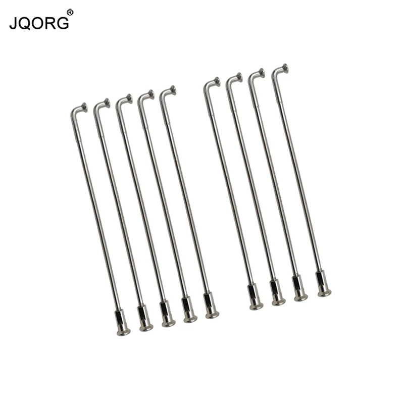 5 Pieces A Lot Material 304 Stainless Steel J-bend Round Body Motorcycle Spokes Lighting Sliver Color Diameter 3.5-3.2mm Butted