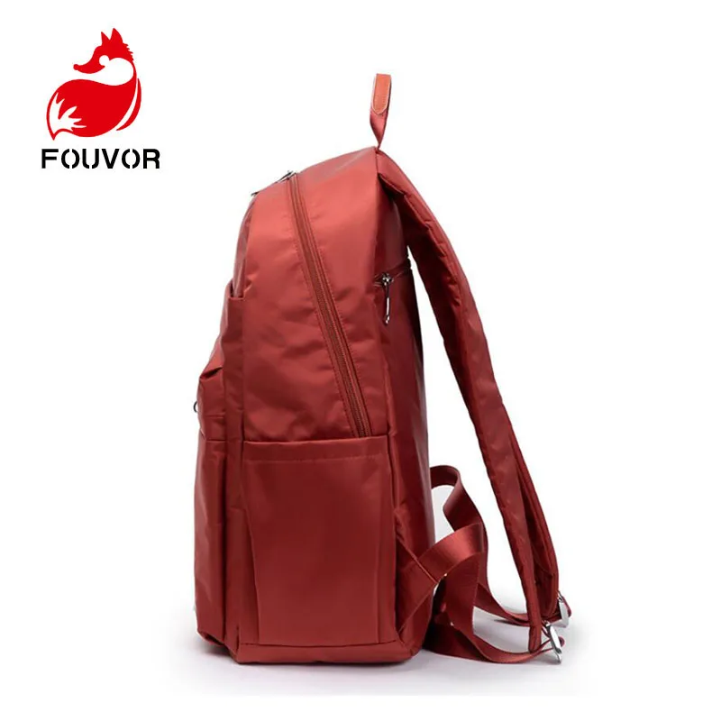 Fouvor Unisex School Bag Waterproof Nylon Brand Schoolbag Business Men Women Backpack Bag Computer Packsack anti thief 2800-14#