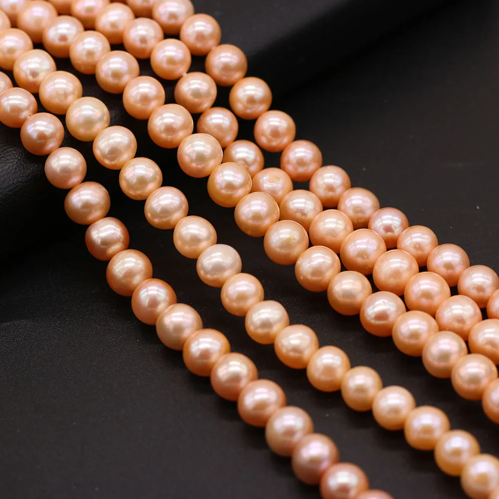 High Quality Natural Freshwater 3A Pearls Beads White Oval Loose Pearl Bead For Jewelry DIY Bracelet Necklace Accessories Making