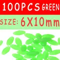 100 piezas verdes de 6x10 mm