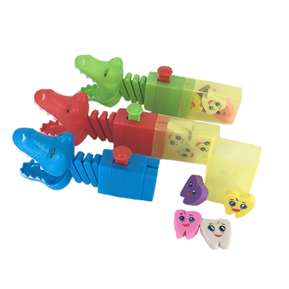 Dental Spring Retractable Biting Toy Animal Bite Hand Finger Dentist Game Funny Toys Gift For Kids Children Gags Practical Jokes