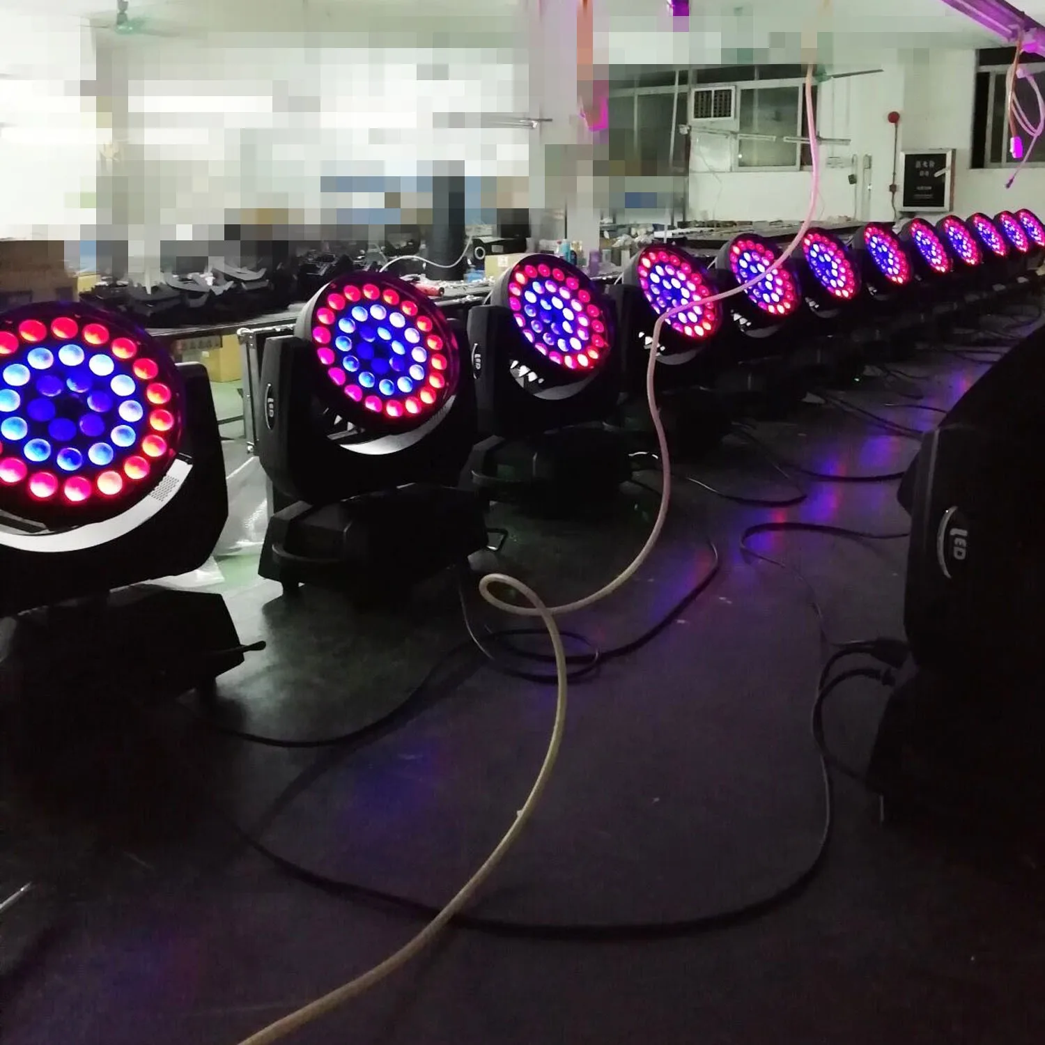 36x10w 36x12w 36x18w RGBWAUV Circle Ring Color LED Plate Zoom Wash Moving Head Club Stage Light LED Disk Plate Spare Parts