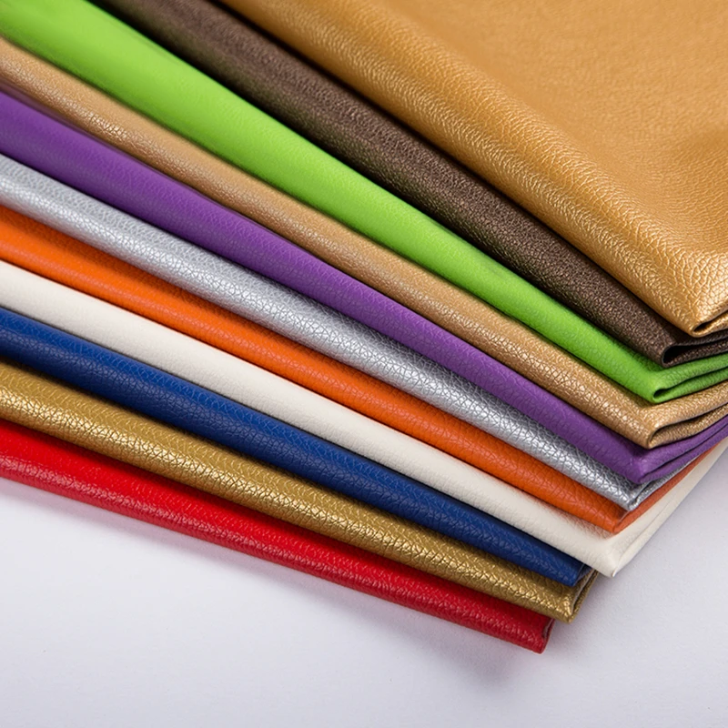 50x138cm Synthetic Leather Fabric Small Litchi PU Leather Fabrics Sewing DIY Bags Sofa Faux Artificial Leather Home Decoration