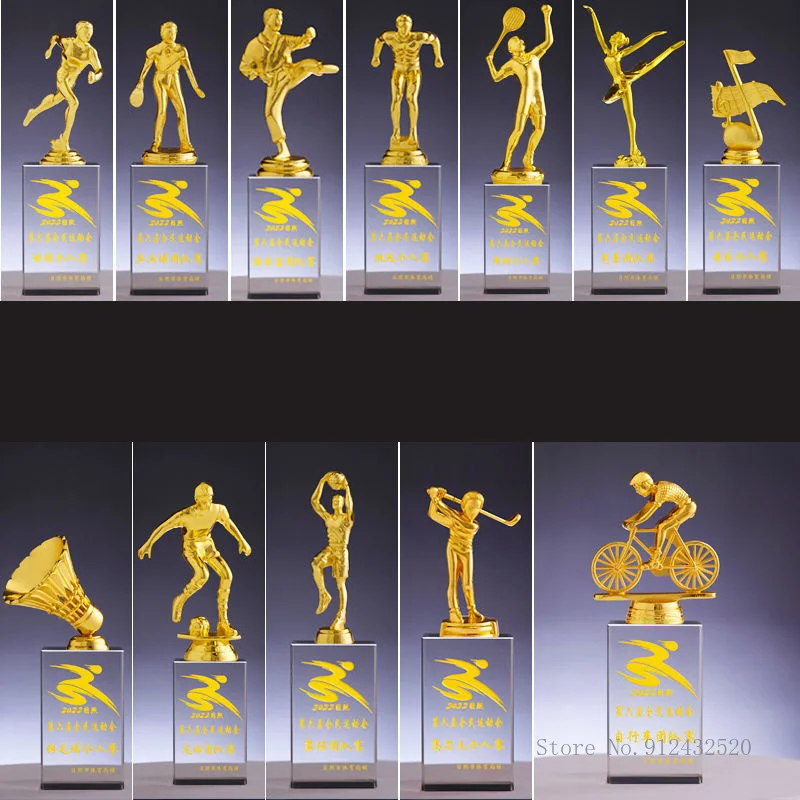 Crystal Crafts for Home Decoration, Sports Movie Award and Crystals, Customized for Various Sports, Prize image 6
