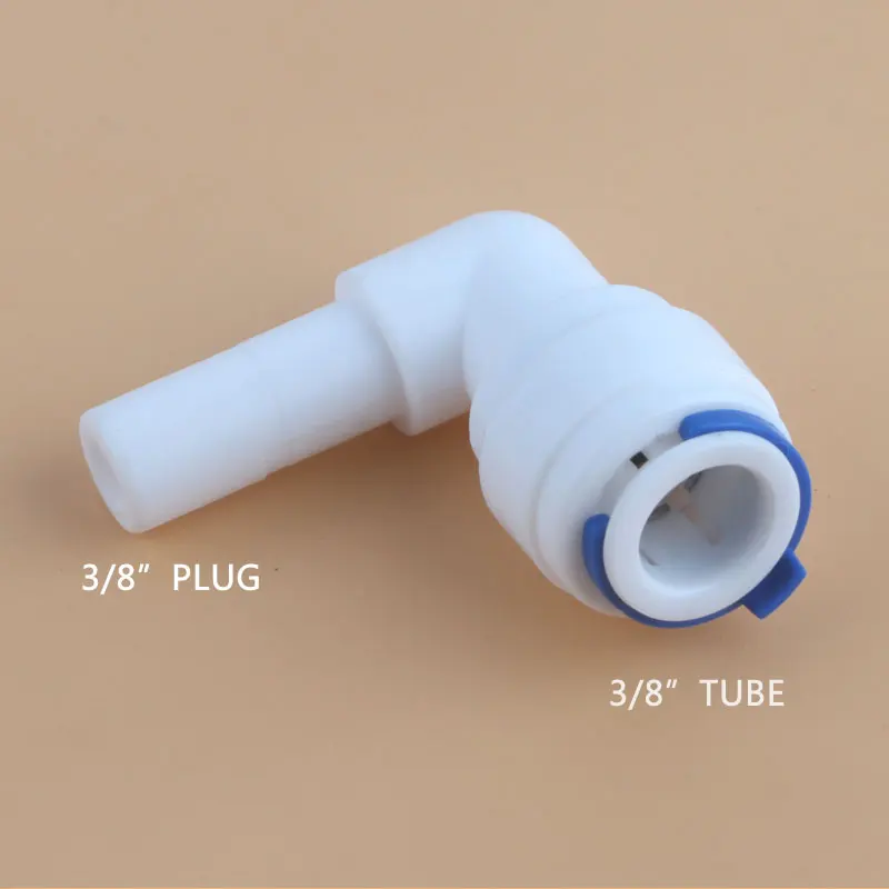 3/8 "-3/8" Boltข้อศอกQuick Connect 1166ท่อHard Plug Jointเส้นผ่าศูนย์กลาง9.5มม.Aquarium ROระบบReverse Osmosis