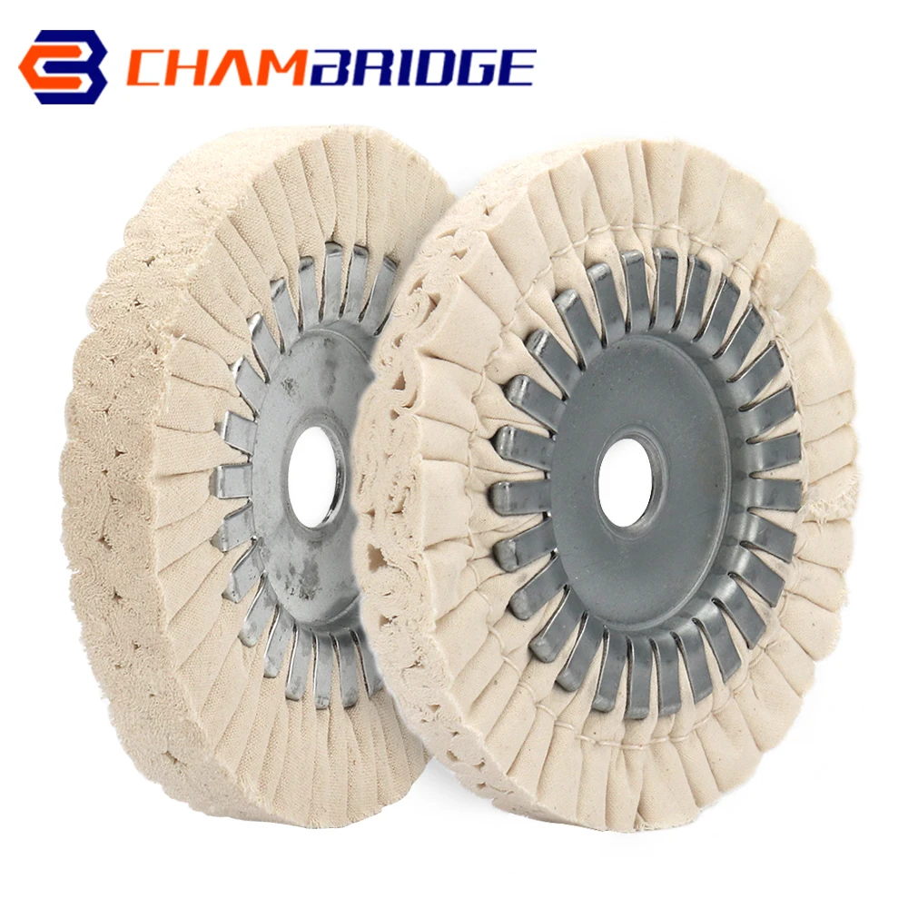 150mm Cotton Airway Buffing Wheel Cloth Open Bias Polishing Buffs Wheel 6