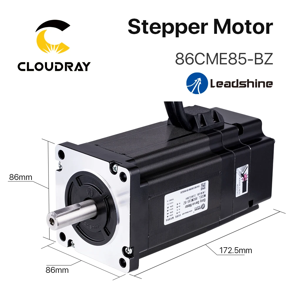 Imagem -02 - Leadshine Nema 34 Motor Deslizante 86cme85-bz Laço Fechado 8n. m 6.0a com Codificador com Servo Motor Fácil de Freio para Cnc