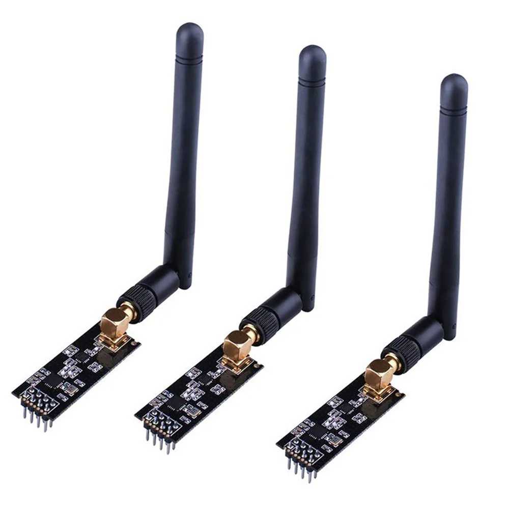 3Pcs 2.4G NRF24L01 + PA + LNA โมดูลไร้สายเสาอากาศ1000เมตรระยะทางยาวสำหรับ Arduino