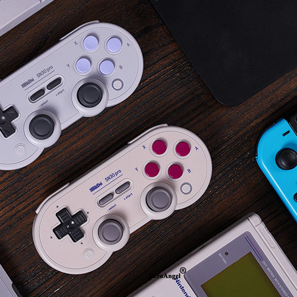 أعلى! وحدة تحكم بلوتوث لاسلكية جديدة 8Bitdo SN30 Pro GB SN لوحة ألعاب عن بعد لمفتاح نينتندو لأجهزة الكمبيوتر NS iOS/Android