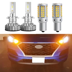 Car Led Bulbs Canbus Error Free For Hyundai Tucson 2019 2020 Interior Exterior Light Kit Brake Turn Signal Light Headlight Lamp