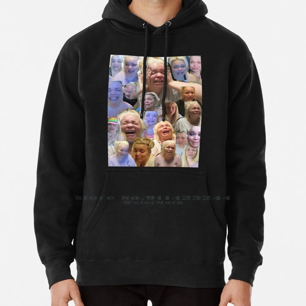 Trisha Paytas Hoodie Sweater 6xl Cotton Trisha Paytas Crying Funny Meme Edit Shane Dawson Women Teenage Big Size