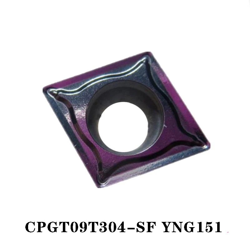 ZC tornio utensile per tornitura inserto in metallo duro CPGT CPGT050204 CPGT09T304-SF di alta qualità 100% originale CNC 10 pz