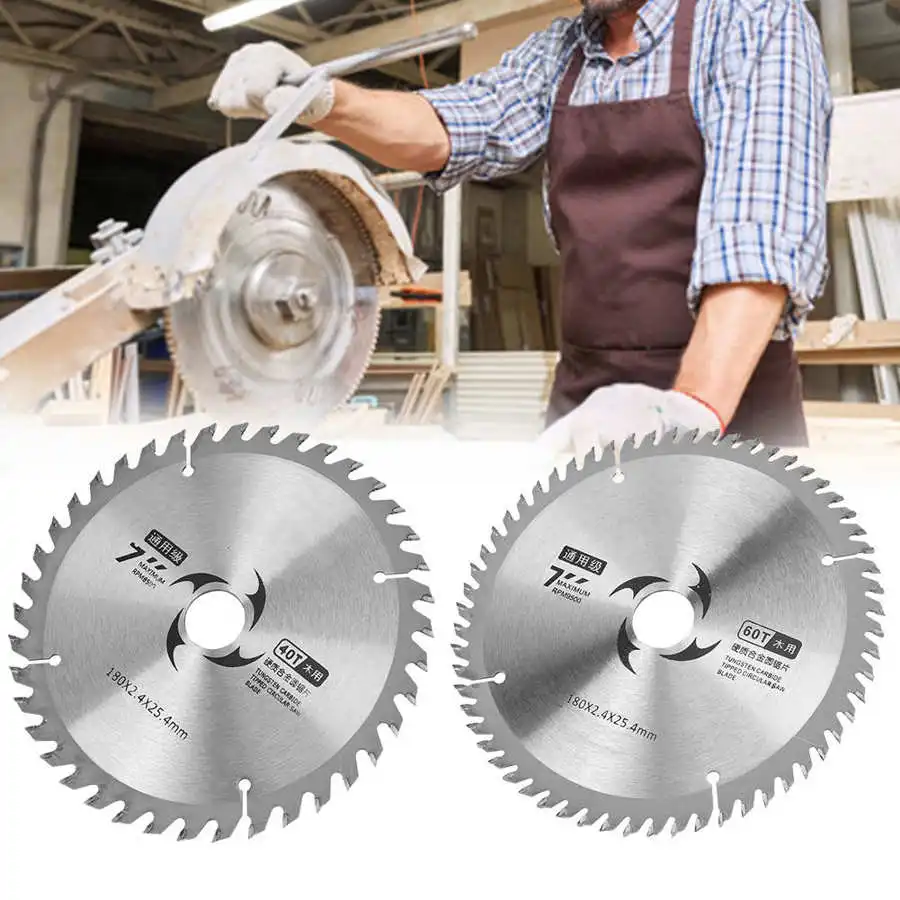 180X2.4X25.4mm 7 Inch Carbide Circular Round Cutting Disc For Cutting Woodworking Discs Cutting Tools