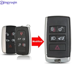 jingyuqin Modified Car Key Shell For Land Rover Range Sport Discovery 4 Evogue LR4 2010-15 Refit for XE XFL Et Jaguar Freelander