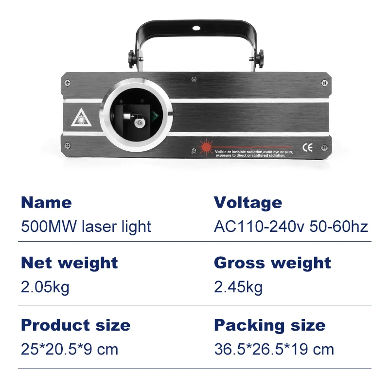 500mw RGB Cartoon Line Laser Light Stage Disco Laser Lights Pattern Dance Scanner Light Animation Laser Light Party Lser Light