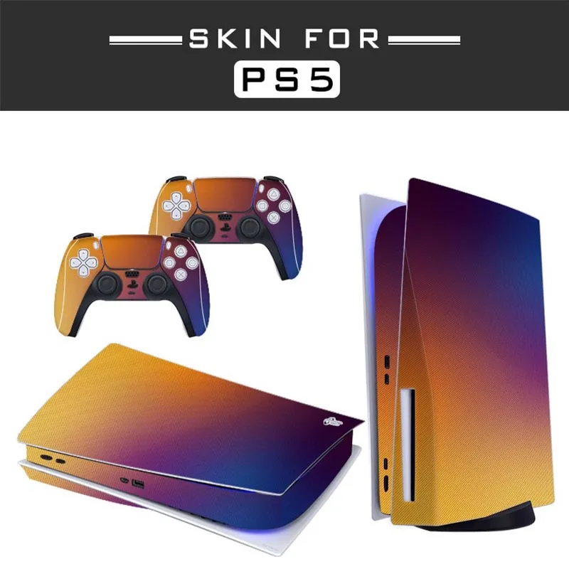Autocollant de peau de disque Standard PS5, pour Console 5 et 2 contrôleurs