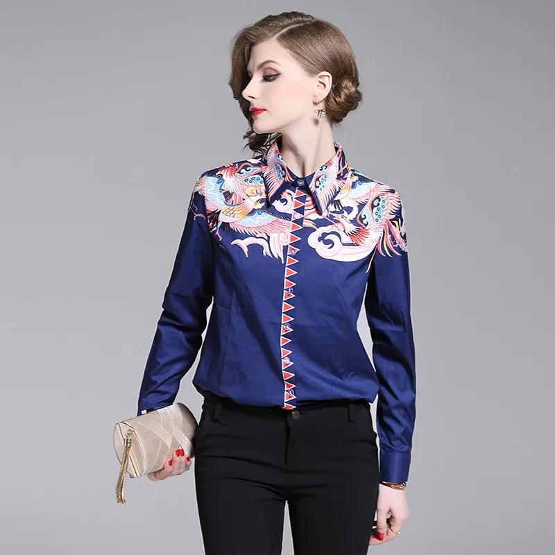 

YUZACDWX 2021 New Spring Long Sleeve Shirt Fashion Womens Tops And Blouses Ladies Office Shirts Runway Designer Black Blouse