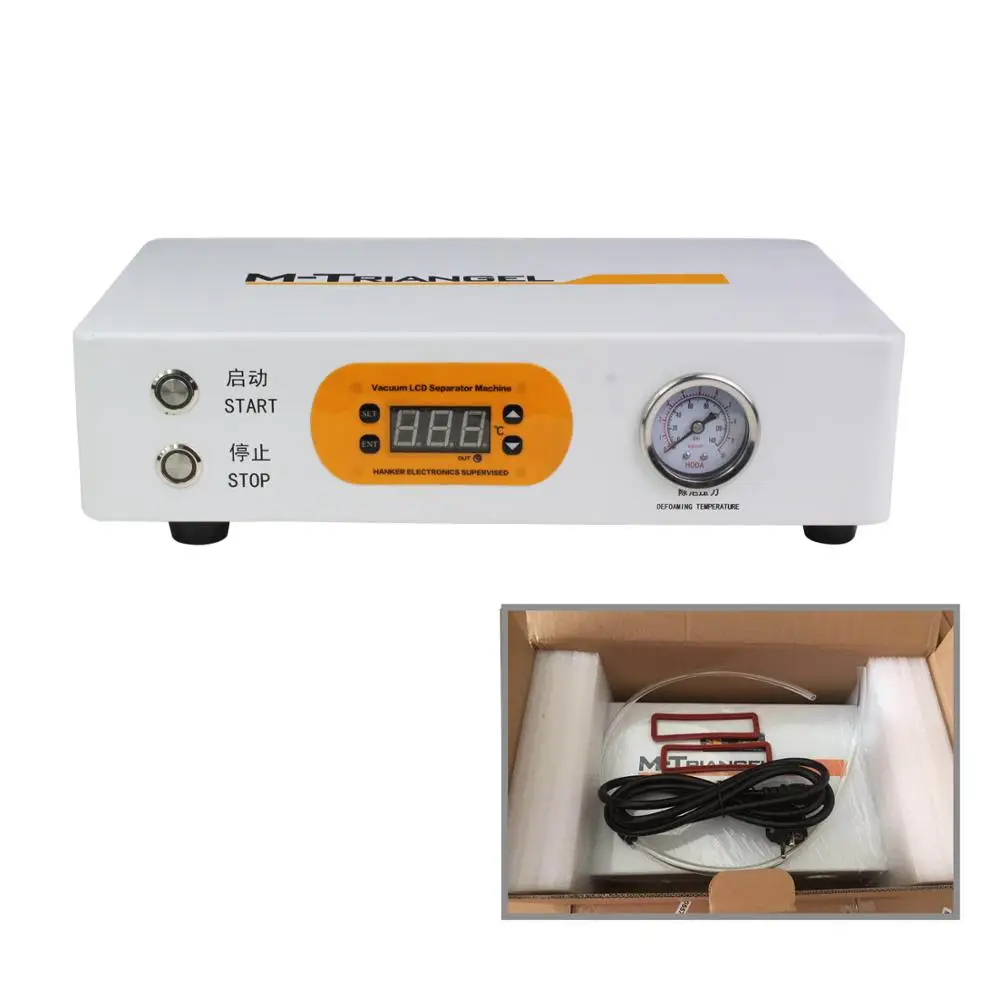 شاشة مسطحة LCD فقاعة ماكينة إزالة LCD تجديد 220 فولت/110 فولت 7 بوصة شاشة مضخة تفريغ LCD جهاز عزل زجاجي M-Triangel M1