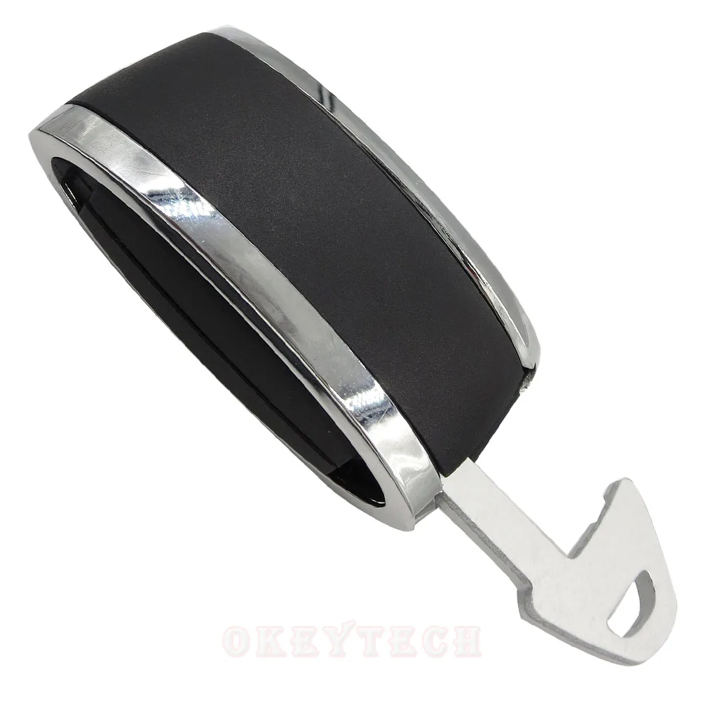 OkeyTech Remote Car Key Fob Case Shell 5 Buttons Keyless Entry Uncut Blade For Jaguar XF XF XFR XK XKR 2009-2013 X-Type S-Type