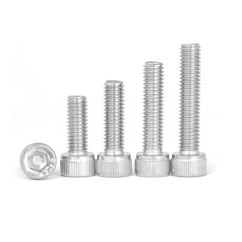 10/50Pcs M1.4 M1.6 M2 M2.5 M3 M4 304 A2 Stainless Steel DIN912 Hexagon Hex Socket Head Cap Allen Bolt Screw Length=2-100mm