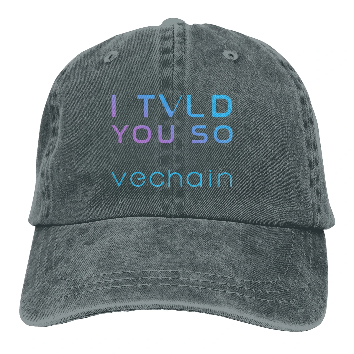 I Told You So The Baseball Cap Peaked capt Sport Unisex Outdoor Custom VeChain Coin VET Cryptocurrency Hats