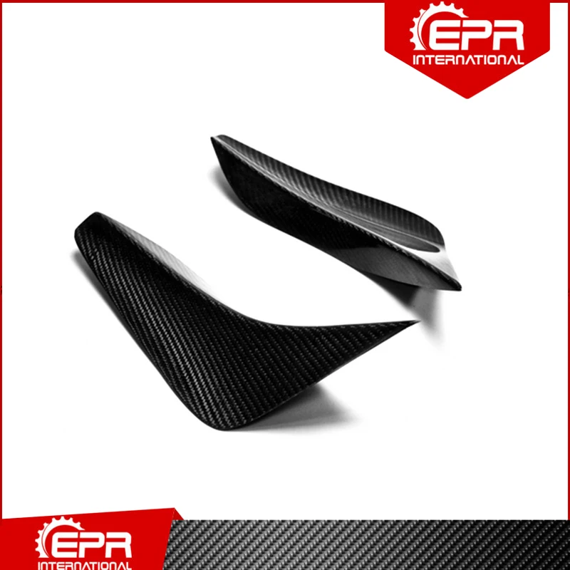 Para nissan r35 gtr oem fibra de carbono amortecedor dianteiro canard guarnição (oem pára-choques apenas) brilhante carbono frente divisor para r35 GT-R corrida