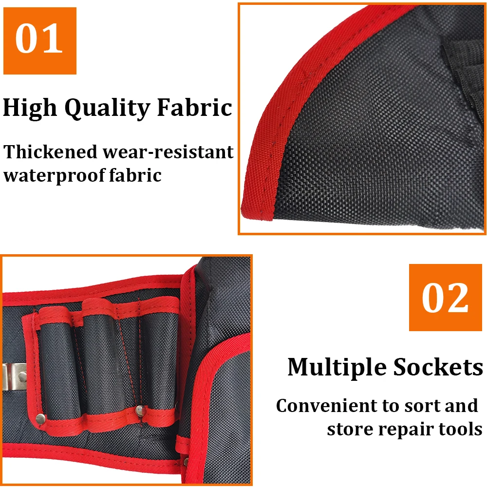 Electrician Tool Bag Multi-function Waist Pack Pouch Repair Tool Belt Bag Organizer Screwdriver Wrench Storage Holder