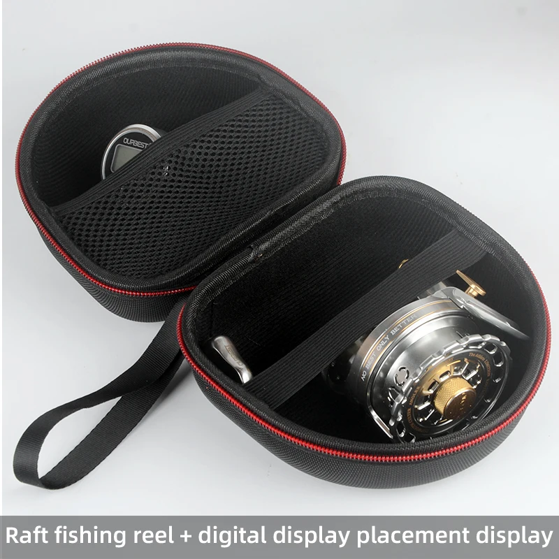 Increase Portable EVA Fishing Reel Bag Protective Case Cover for Drum/Spinning/Raft Reel Fishing Pouch Bag Fishing Accessories