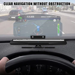 2-in-1 Universal Car HUD Head-Up Display proiettore di velocità per auto telefono navigazione immagine riflettore con funzione di ricarica Wireless