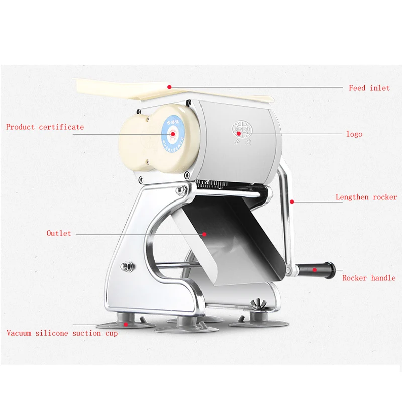 Small Manual Meat Slicer For Cutting Pork Slices Stainless Steel High Quality Slicing Machine